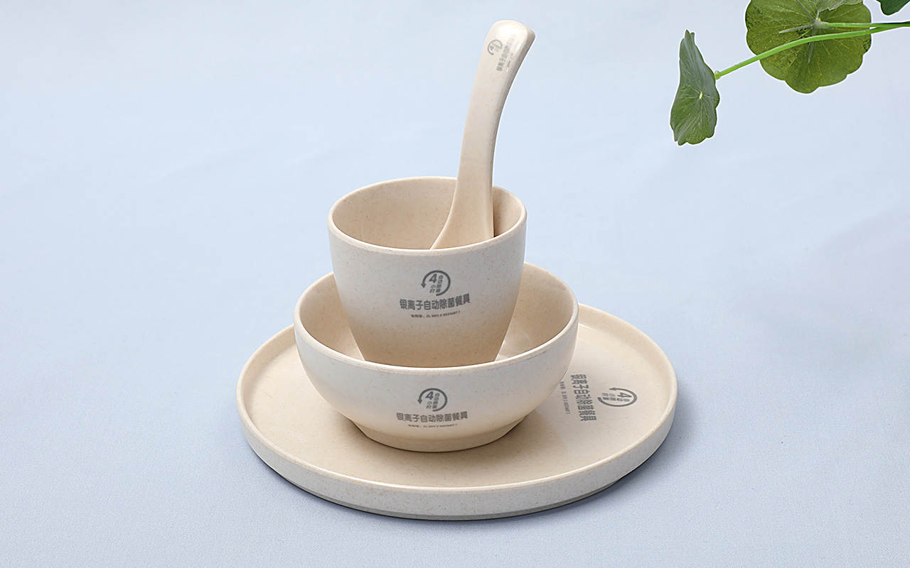 火鍋餐具套裝擺臺四件套-銀離子餐具套裝